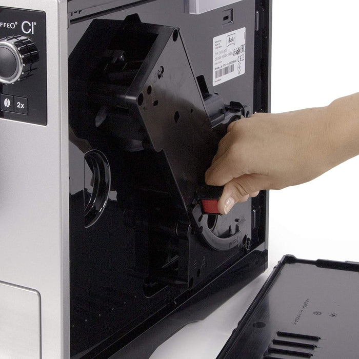 Melitta Caffeo Kaffeevollautomat | mit Milchbehälter | Zweikammern-Bohnenbehälter | One Touch Funktion | 15 Bar | Automatische Reinigungsprogramme