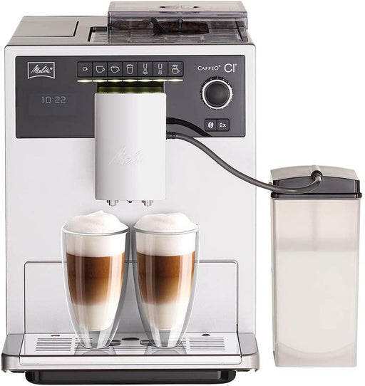 Melitta Caffeo Kaffeevollautomat | mit Milchbehälter | Zweikammern-Bohnenbehälter | One Touch Funktion | 15 Bar | Automatische Reinigungsprogramme