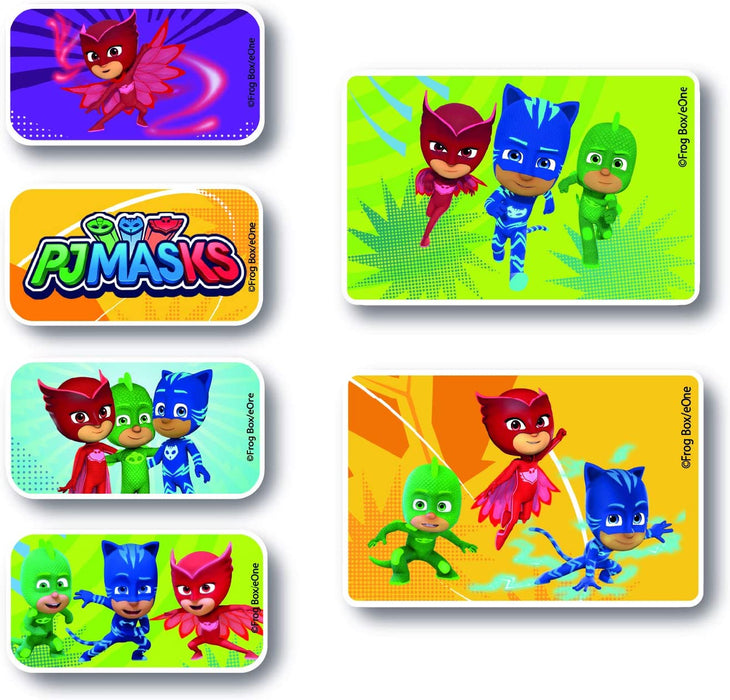 PJ MASKS Pflasters / x22 Streifen / 4 Größen / Latexfrei / Hypoallergen / Waschfest / Atmungsaktiv /