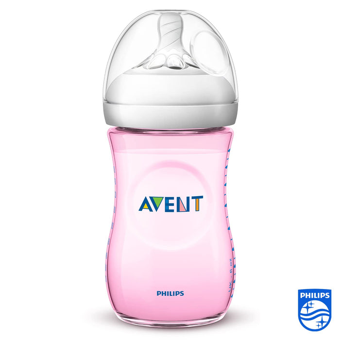 Philips Avent Natural Babyflasche mit Sauger mit langsamem Nahrungsfluss 2 Stück