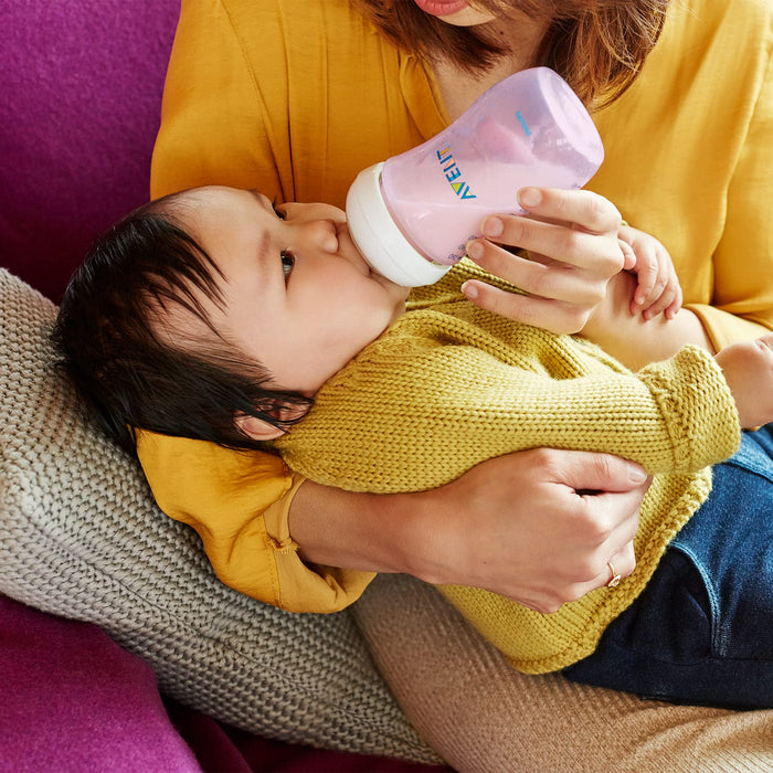 Philips Avent Natural Babyflasche mit Sauger mit langsamem Nahrungsfluss 2 Stück