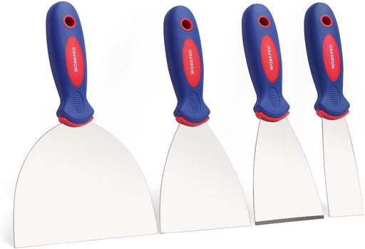 Profi Malerspachtel Spachtel Set aus rostfreiem Edelstahl mit Kunststoffgriff Maler Werkzeug Profi Putty Knife 38mm 75mm 100mm 150mm 4-teilig 