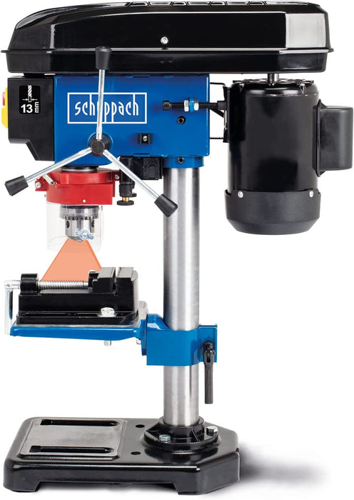 Scheppach Tischbohrmaschine Standbohrmaschine Säulenbohrmaschine | 500W Leistung | 600-2600 min-1 | 250mm max. Abstand | inkl. Laser