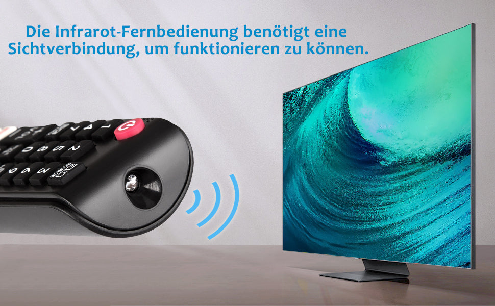 Smart Remote BN59-01315B für Samsung 4K UHD HDR Crystal QLED-Fernseher, Samsung UE-Serie Quantum TVs Ersatz durch Netflix/Rakuten/Prime Video