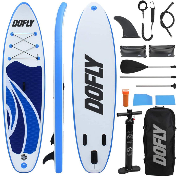 Stand Up Paddling Board Aufblasbar Set, Sup Board Surfbrett mit Paddel 320cm L x 80cm W x 15cm H Fitness Yoga Board bis 150kg