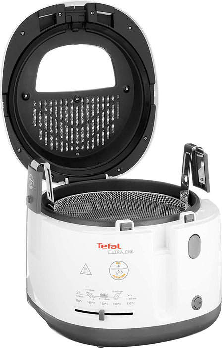 Tefal Fritteuse Filtra One | 1.900 W | Kapazität 1,2 Kg | Clean-Oil-System | Auffangsieb für Frittierreste | Wärmeisoliert | Spülmaschinenfest 