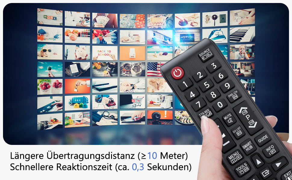 Universal Fernbedienung für Samsung Smart TV BN59-01175N AA59-00603A AA59-00741A AA59-00786A AA59-00602A BN59-01247A AA59-00743A Kompatibel mit Alle für Samsung Fernbedienung