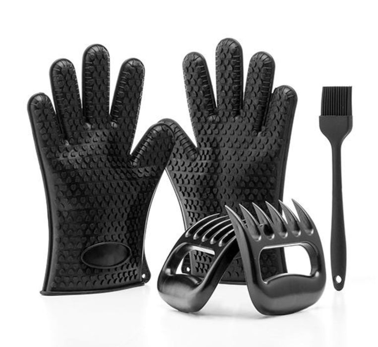 InnovaGoods Fleischkrallen mit Handschuhen und Pinsel