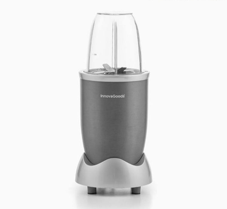 InnovaGoods Nutri·One Touch Standmixer mit Rezeptbuch 600W Grau