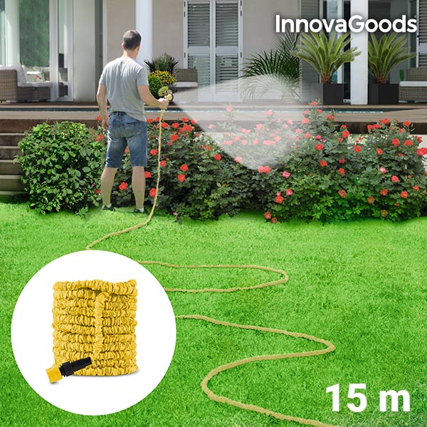 InnovaGoods Dehnbarer Gartenschlauch 15 m