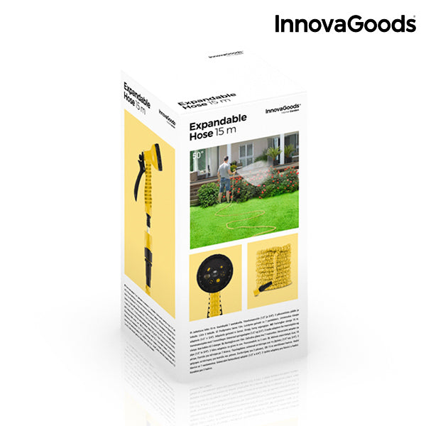 InnovaGoods Dehnbarer Gartenschlauch 15 m