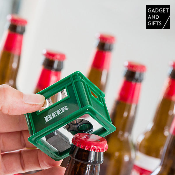 Gadget and Gifts Bierkasten Flaschenöffner mit Magnet