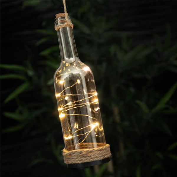 Dekorative Glasflasche mit LED