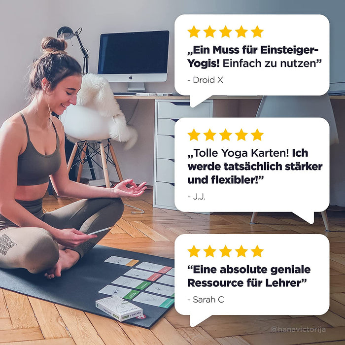 Yoga Karten I & II - Komplettset: Professionelles Lernen, Klassensequenzierung und Übungshandbuch - Plastik Yoga Karten Kinder / Eltern mit Sanskrit