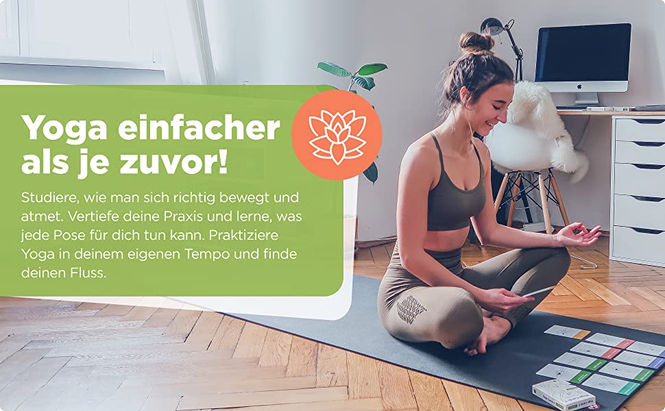 Yoga Karten I & II - Komplettset: Professionelles Lernen, Klassensequenzierung und Übungshandbuch - Plastik Yoga Karten Kinder / Eltern mit Sanskrit