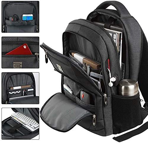 Laptop Rucksäcke mit USB-Ladeanschluss Herren Damen für Arbeit Schule Uni Schulrucksack für Jungen Teenager mit Laptopfach & Anti Diebstahl Tasche