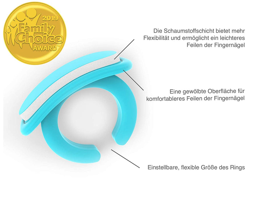 Nagelpflege für Babys | Praktisches Babypflege-Set für Neugeborene ab 0 Monate | Geschenkidee für werdende Mütter | 18 Einwegfeilen, blau