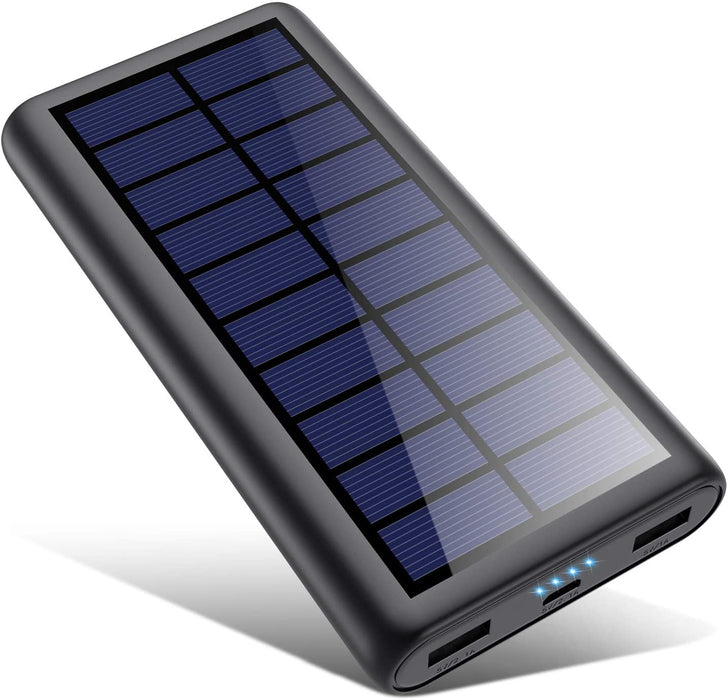 Solar Powerbank 26800mAh, 【2022 Neuestes Solarladegerät 】 Externer Akku mit 2 Ausgängen Hohe Kapazitat Power Bank Akkupack