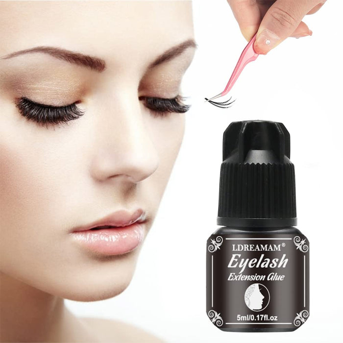 Wimpernkleber, Lash Wimpernkleber, Eyelash Extension Glue, Eyelash Glue, Extra Starker Halt und lange Lebensdauer, 1-2 Sek Trocknungszeit