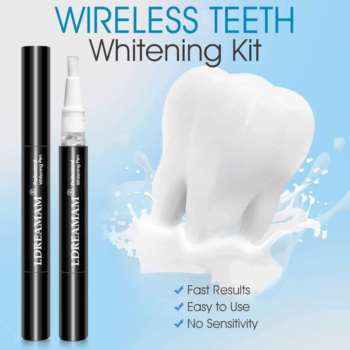 Teeth Whitening Kit, Zahnaufhellung Set, Professionelle Zahnaufhellung Set zu Hause Zahnweiß, Bleichsystem, Wiederverwendbares Home Bleaching Kit