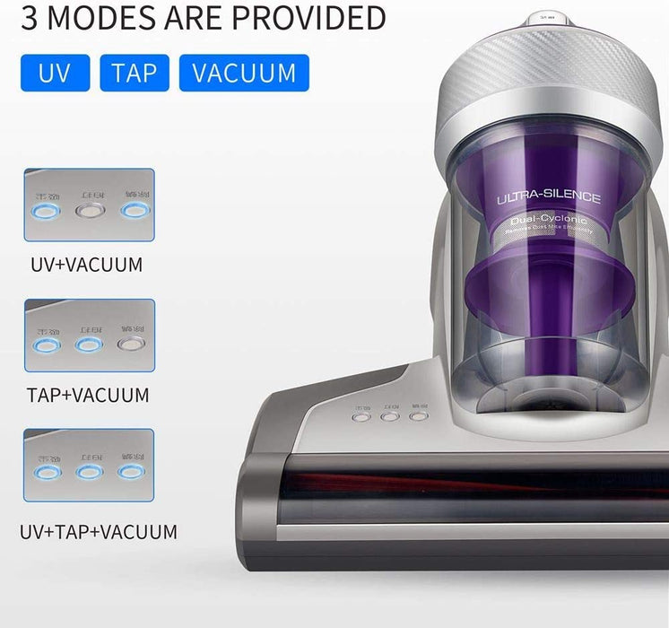 Milbensauger | Antimilben-Staubsauger mit UV-C-Licht | Starke Absaugung Matratzenreiniger Handstaubsauger, Schnellheizung Staubsammler | HEPA Filter