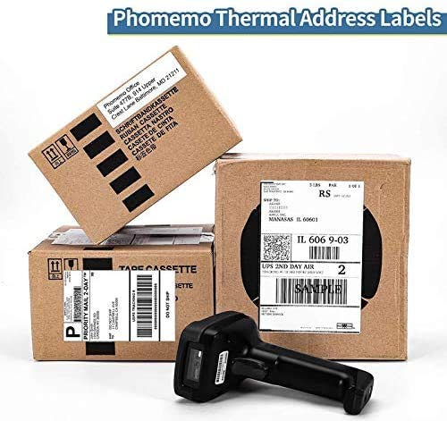 4x6 Thermodirektversand Etiketten Thermoetikettendrucker Etikett -und Etikettenhalter, Etikettendruckern 1000 Stück Rollenetikett + Etikettenhalter
