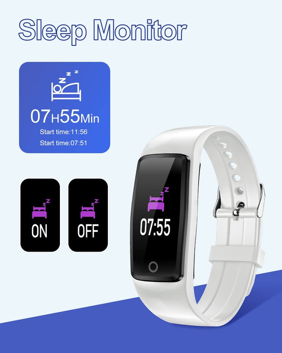 Schrittzähler Uhr Fitness Uhr Ohne Bluetooth App und Handy für Gehen Laufen Grau