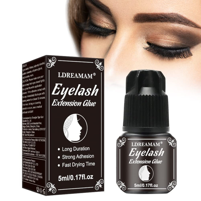 Wimpernkleber, Lash Wimpernkleber, Eyelash Extension Glue, Eyelash Glue, Extra Starker Halt und lange Lebensdauer, 1-2 Sek Trocknungszeit