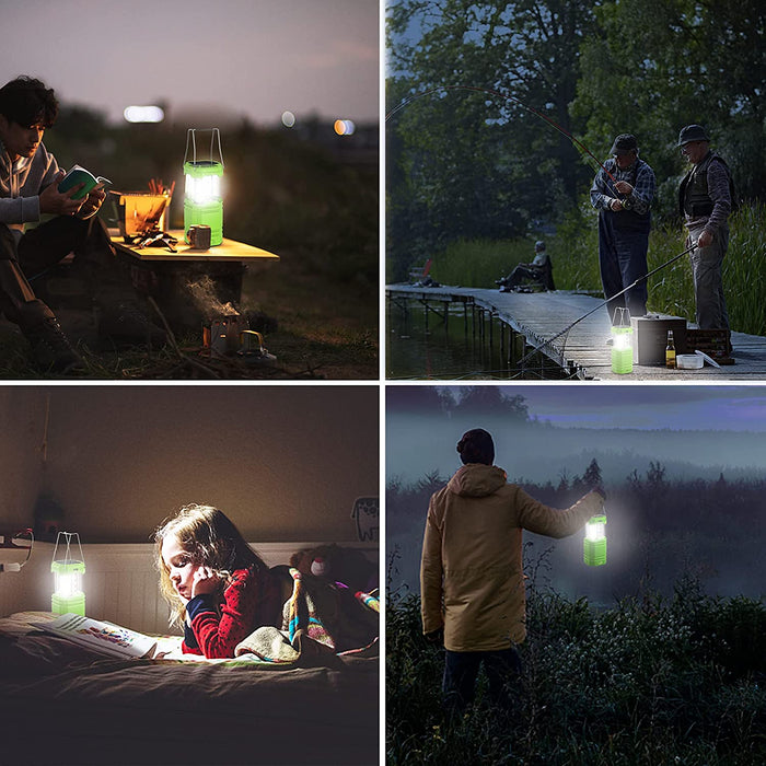 LED Campinglampe Solar, Wasserdicht LED Camping Laterne, Notfallleuchte mit  Handkurbel, Eingebaute 3000mAh Akku für Wandern, Angeln, SOS, Ausfälle