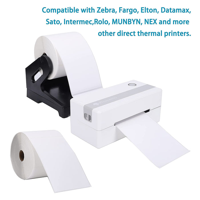 4x6 Thermodirektversand Etiketten Thermoetikettendrucker Etikett -und Etikettenhalter, Etikettendruckern 1000 Stück Rollenetikett + Etikettenhalter