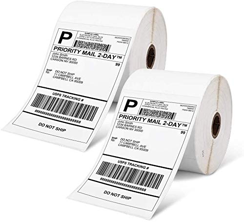4x6 Thermal Direct Shipping Etikett,1000 Stk 4x6 selbstklebendes Thermo-Versandetikettenpapier, geeignet für Expressunternehmen, Rollenetiketten 1000