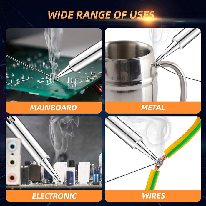 Lötstation 60W Lötkolben Set mit LCD-Anzeige 90-480℃ einstellbarer Temperatur Lötkolben Soldering Station gleichbleibende Temperatur