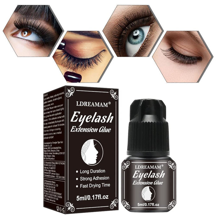 Wimpernkleber, Lash Wimpernkleber, Eyelash Extension Glue, Eyelash Glue, Extra Starker Halt und lange Lebensdauer, 1-2 Sek Trocknungszeit