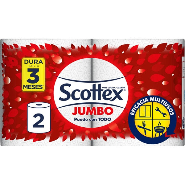 Küchenpapier Jumbo Scottex (2 Stücke) (Refurbished A+)