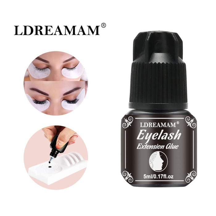 Wimpernkleber, Lash Wimpernkleber, Eyelash Extension Glue, Eyelash Glue, Extra Starker Halt und lange Lebensdauer, 1-2 Sek Trocknungszeit