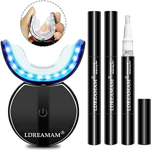 Teeth Whitening Kit, Zahnaufhellung Set, Professionelle Zahnaufhellung Set zu Hause Zahnweiß, Bleichsystem, Wiederverwendbares Home Bleaching Kit