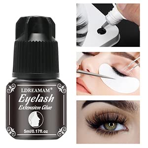 Wimpernkleber, Lash Wimpernkleber, Eyelash Extension Glue, Eyelash Glue, Extra Starker Halt und lange Lebensdauer, 1-2 Sek Trocknungszeit