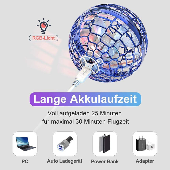 PRO Mini Drohne, Drohne Für Kinder Flying Ball Spielzeug LED Leuchten Fliegendes Spielzeug Geschenke Flying Orb für Jungen Mädchen Fliegender Ball