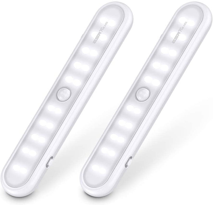 Unterbauleuchte Küche - 2er Pack 20-LED Küchenlampe Mit Schalter, 3 Modi und eingebautem Magnet Schranklicht - LED Bewegungsmelder Schrankleuchte