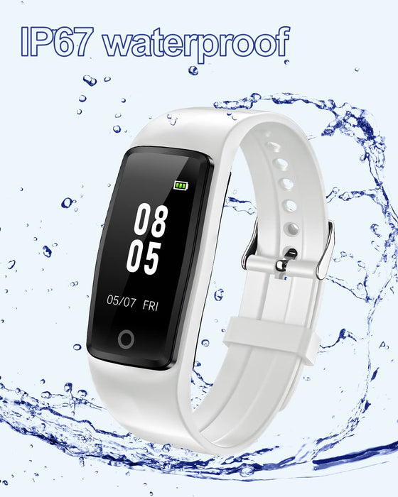 Schrittzähler Uhr Fitness Uhr Ohne Bluetooth App und Handy für Gehen Laufen Grau