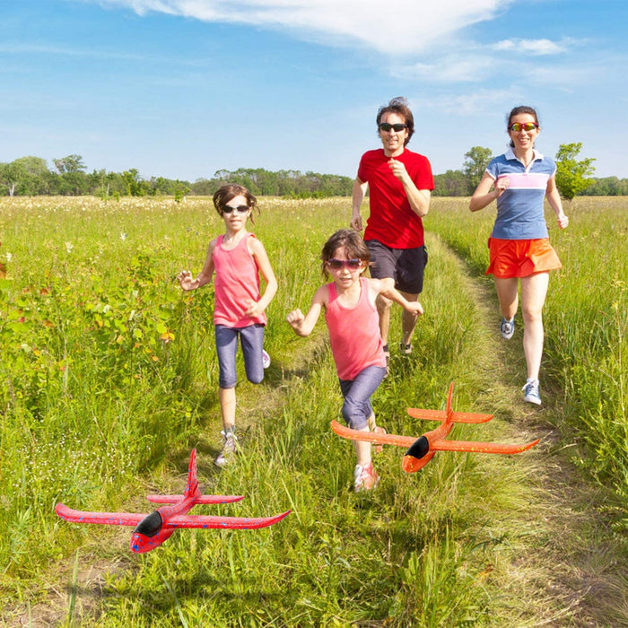 Segelflugzeug, Flugzeug Styropor, Modell Schaum Flugzeug, Manuelles Werfen Spielzeug, Outdoor Sport Spielzeug für Kinder (4 stücke )